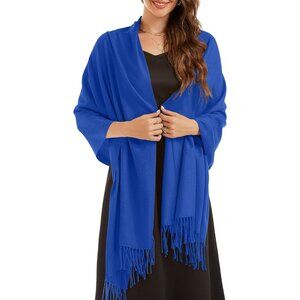 Women Tassels Scarf Pashmina Shawl and Wraps Soft Blanket